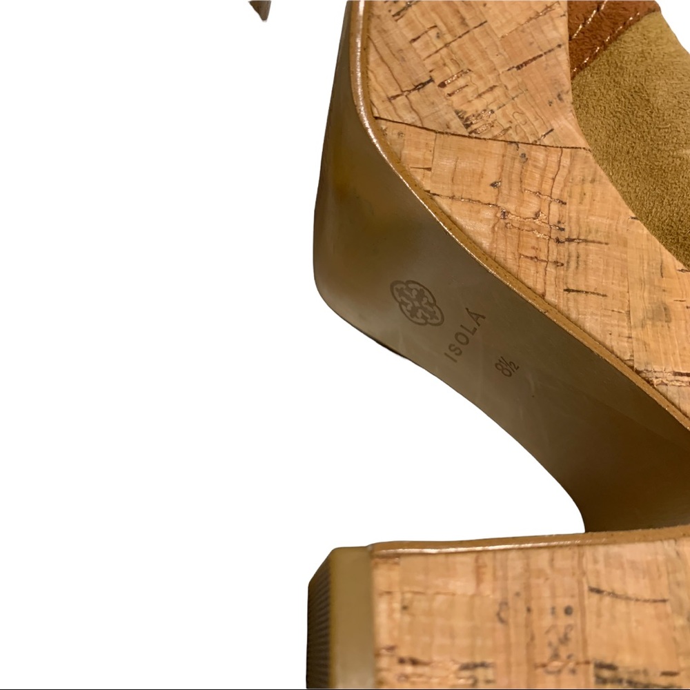 Isola cork leather heels size 8.5 - Picture 5 of 8